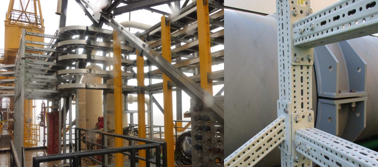 Modular steel framing and pipe supports Modular Steel siFramo